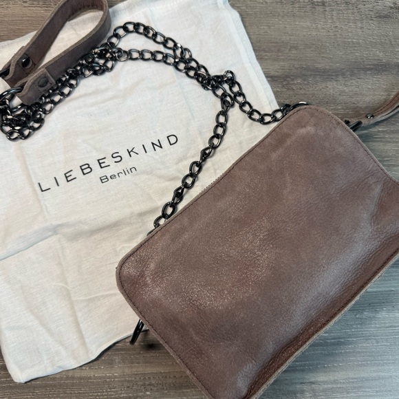 Liebeskind Handbags - Liebeskind Berlin Taupe Leather Mini Crossbody Bag IMMACULATE